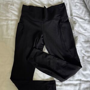 High-Rise Black Pocket Leggings for Women